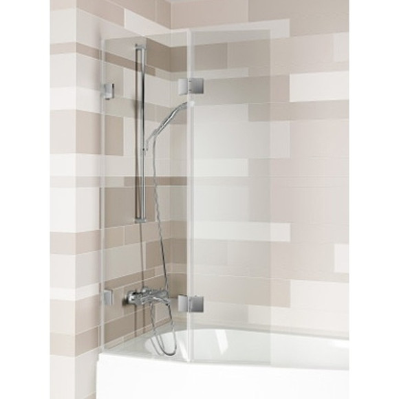 Шторка на ванну Riho VZ Scandic NXT X500 Space Saver 91 L G001171120 (GX00642C1) профиль Хром стекло прозрачное