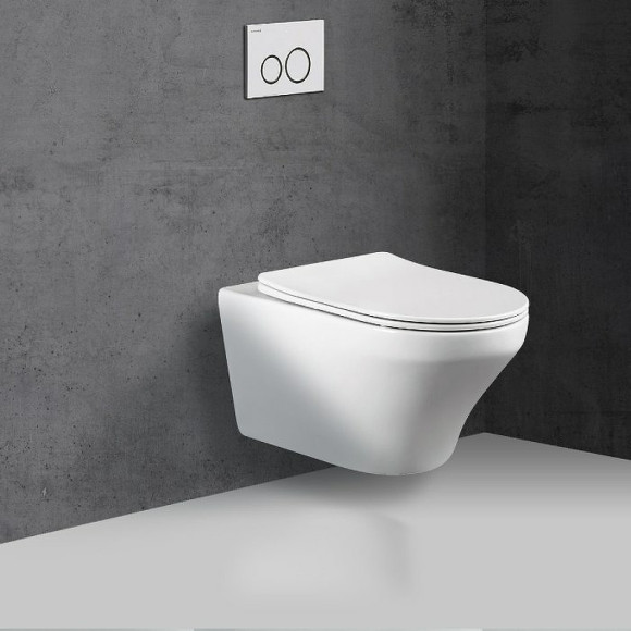 Унитаз Vincea Edge-M Rimless VT1-37 подвесной с сиденьем Микролифт Унитаз Vincea Edge-M Rimless VT1-37 подвесной с сиденьем Микролифт