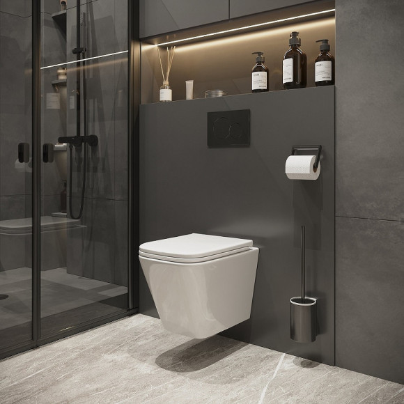 Унитаз Niagara Atrio NG-9303 подвесной с сиденьем Микролифт Унитаз Niagara Atrio NG-9303 подвесной с сиденьем Микролифт