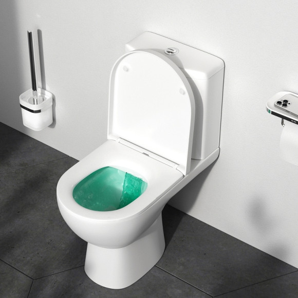 Унитаз компакт AM.PM Sunny FlashClean C85C8600SC с бачком и сиденьем Микролифт Унитаз компакт AM.PM Sunny FlashClean C85C8600SC с бачком и сиденьем Микролифт