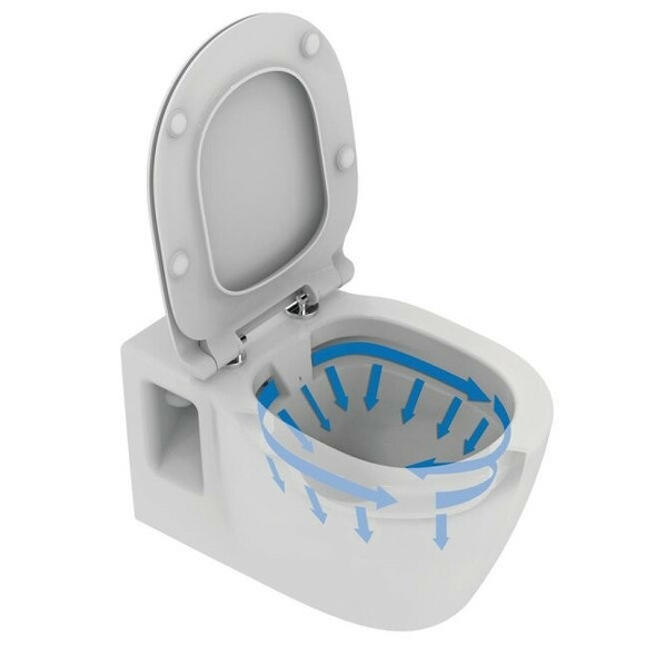 Унитаз Ideal Standard Connect Rimless E814901 подвесной без сиденья Унитаз Ideal Standard Connect Rimless E814901 подвесной без сиденья