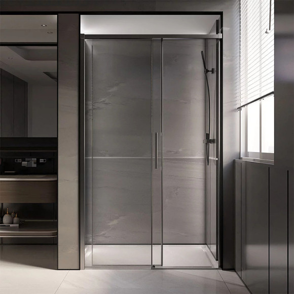 Душевая дверь Veconi Premium Trento PTD-40GR 150 PTD40-GR-150-01-C4 профиль Брашированный графит стекло прозрачное Душевая дверь Veconi Premium Trento PTD-40GR 150 PTD40-GR-150-01-C4 профиль Брашированный графит стекло прозрачное