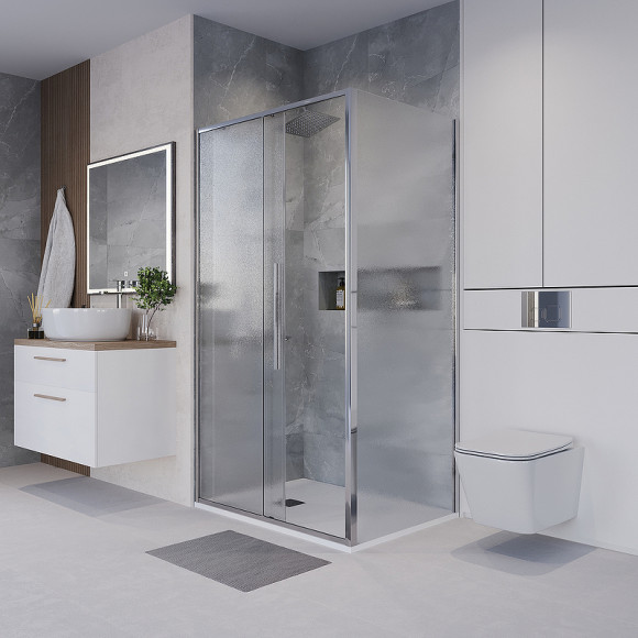 Душевой уголок Niagara Nova 120х80 NG-65-12CH-CH80-34 профиль Хром стекло шиншилла Душевой уголок Niagara Nova 120х80 NG-65-12CH-CH80-34 профиль Хром стекло шиншилла