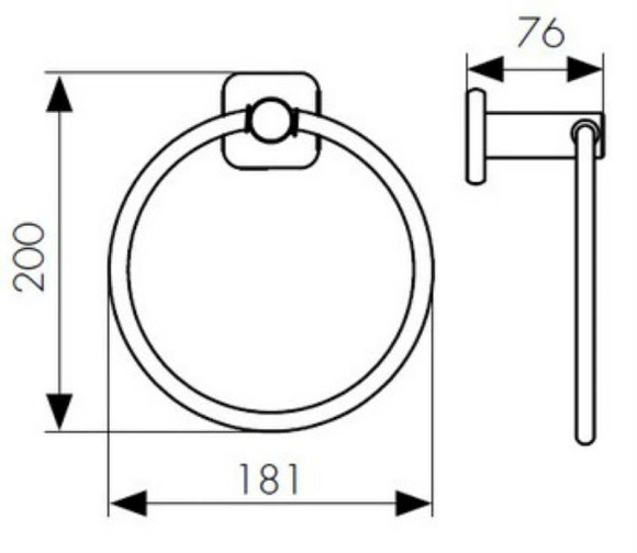 Кольцо для полотенец Kaiser KH-4701 Бронза Кольцо для полотенец Kaiser KH-4701 Бронза