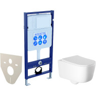 Комплект унитаза с инсталляцией Aquatek Set Aquatek Лугано с сиденьем Микролифт Комплект унитаза с инсталляцией Aquatek Set Aquatek Лугано с сиденьем Микролифт