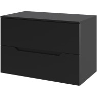 Тумба под раковину Orange Line 80 Li-80TubMDF подвесная Черная матовая