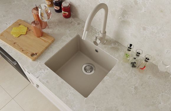 Кухонная мойка Florentina Вега-400 22.315.C0400.104 Бежевая Кухонная мойка Florentina Вега-400 22.315.C0400.104 Бежевая