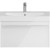 Тумба под раковину Kerama Marazzi Modula 80 MO.80.1+1\WHT подвесная Белая глянцевая
