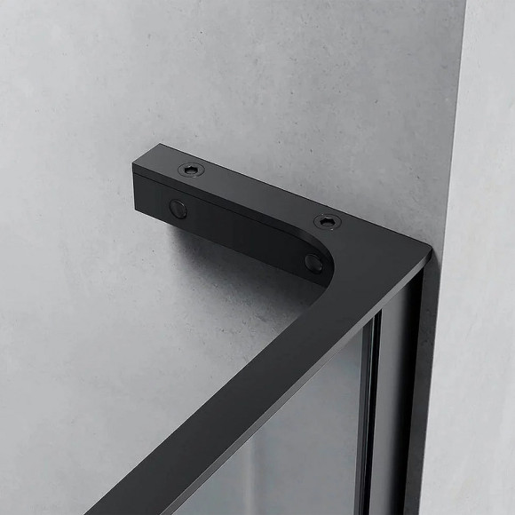 Душевая перегородка Veconi Korato KR-77 80 KR77-80-01-C8 профиль Хром стекло прозрачное