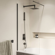 Шторка на ванну RGW Screens SC-050B 60x150 351105006-14 профиль Черный стекло прозрачное