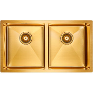 Кухонная мойка Paulmark Gerberg 78/2 Uni PM237844-BG Брашированное золото