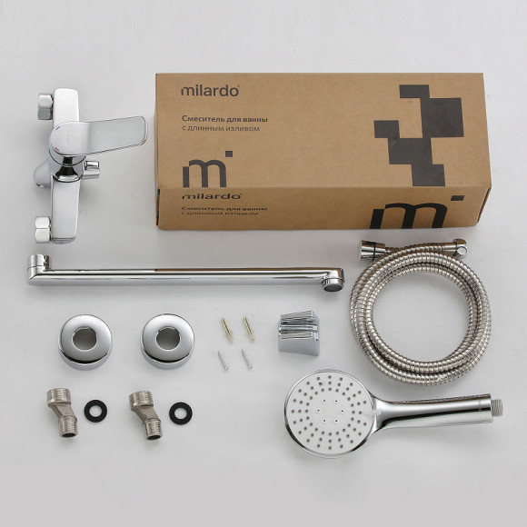 Смеситель для ванны Milardo Enjoy ENJSB00M10 универсальный Хром глянцевый