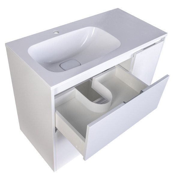 Тумба под раковину Style Line Барселона 90 L СС-00002345 Белая Тумба под раковину Style Line Барселона 90 L СС-00002345 Белая