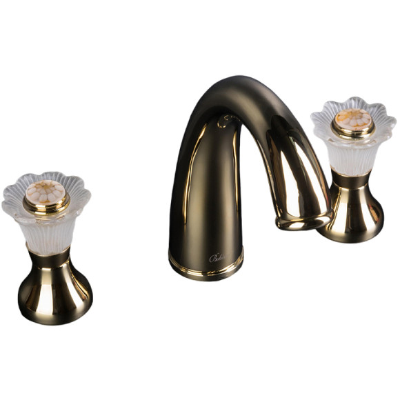 Смеситель для раковины Boheme Camelia 297 Золото