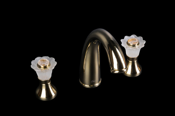 Смеситель для раковины Boheme Camelia 297 Золото