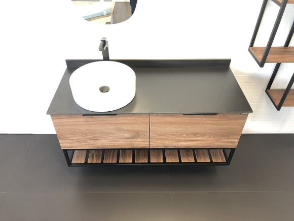 Тумба с раковиной Comforty Порто 120-1 00-00000828 подвесная Дуб темно-коричневый Тумба с раковиной Comforty Порто 120-1 00-00000828 подвесная Дуб темно-коричневый