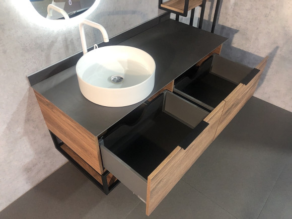 Тумба с раковиной Comforty Порто 120-1 00-00000828 подвесная Дуб темно-коричневый Тумба с раковиной Comforty Порто 120-1 00-00000828 подвесная Дуб темно-коричневый