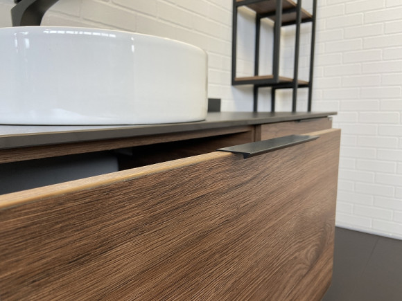 Тумба с раковиной Comforty Порто 120-1 00-00000828 подвесная Дуб темно-коричневый Тумба с раковиной Comforty Порто 120-1 00-00000828 подвесная Дуб темно-коричневый