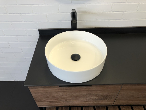 Тумба с раковиной Comforty Порто 120-1 00-00000828 подвесная Дуб темно-коричневый Тумба с раковиной Comforty Порто 120-1 00-00000828 подвесная Дуб темно-коричневый