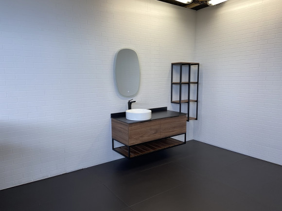 Тумба с раковиной Comforty Порто 120-1 00-00000828 подвесная Дуб темно-коричневый Тумба с раковиной Comforty Порто 120-1 00-00000828 подвесная Дуб темно-коричневый