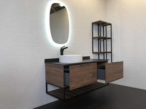 Тумба с раковиной Comforty Порто 120-1 00-00000828 подвесная Дуб темно-коричневый Тумба с раковиной Comforty Порто 120-1 00-00000828 подвесная Дуб темно-коричневый