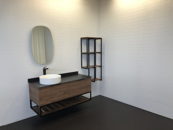 Тумба с раковиной Comforty Порто 120-1 00-00000828 подвесная Дуб темно-коричневый Тумба с раковиной Comforty Порто 120-1 00-00000828 подвесная Дуб темно-коричневый