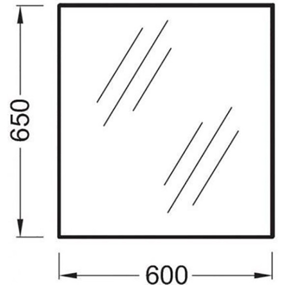 Зеркало Jacob Delafon Ola 60 EB1080-RU подвесное