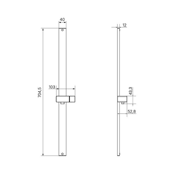 Душевая штанга Iddis Optima Home OPH70B0i17 Черная матовая Душевая штанга Iddis Optima Home OPH70B0i17 Черная матовая