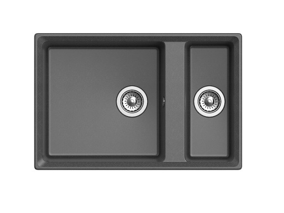 Кухонная мойка GranFest Level GF-LV-760K Графит Кухонная мойка GranFest Level GF-LV-760K Графит
