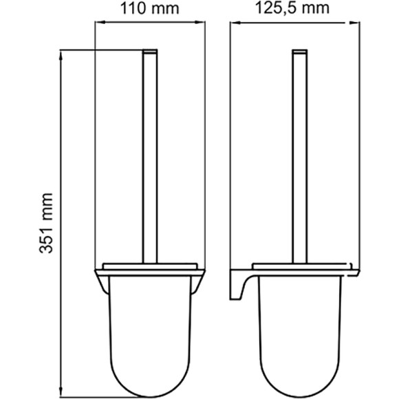 Ершик для унитаза WasserKRAFT Glan K-5127 Черный глянцевый Ершик для унитаза WasserKRAFT Glan K-5127 Черный глянцевый