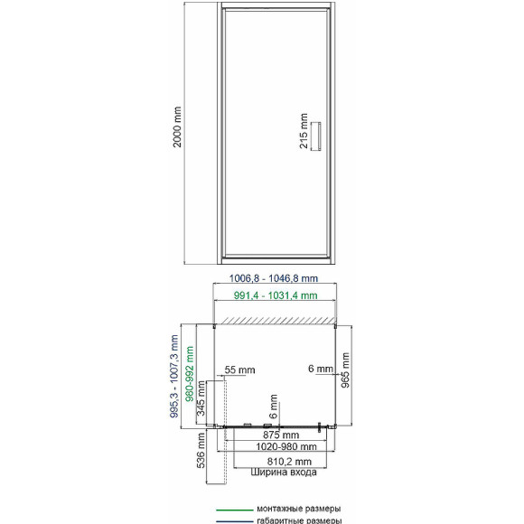 Душевой уголок WasserKRAFT Salm 100x100 27I42 профиль Хром стекло прозрачное