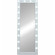 Зеркало Континент 600х1750 ЗГП42 гримерное с подсветкой Белое с механическим выключателем