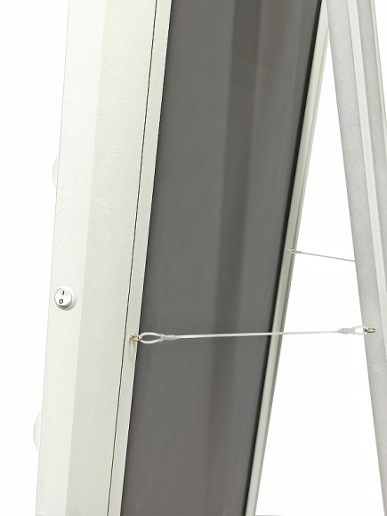 Зеркало Континент 600х1750 ЗГП42 гримерное с подсветкой Белое с механическим выключателем