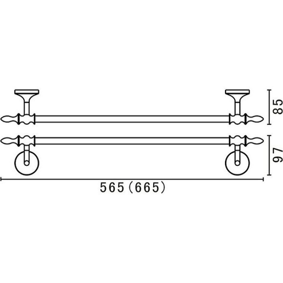 Полотенцедержатель Art&Max Bohemia AM-E-4224-Br Бронза Полотенцедержатель Art&Max Bohemia AM-E-4224-Br Бронза