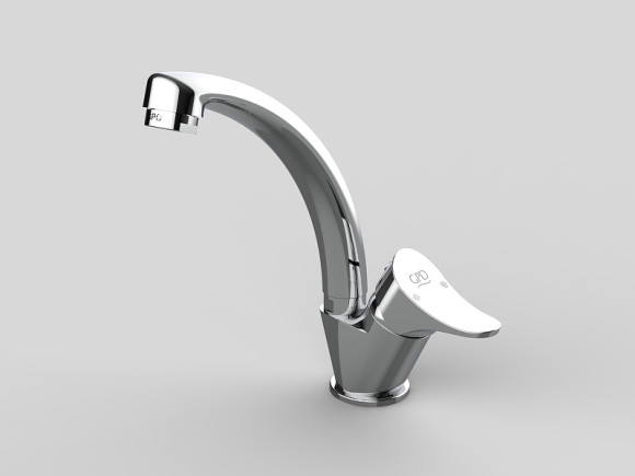 Смеситель для раковины GPD Florus MTL170 Хром