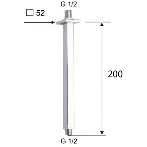 Кронштейн для верхнего душа Remer 347S20 Хром Кронштейн для верхнего душа Remer 347S20 Хром