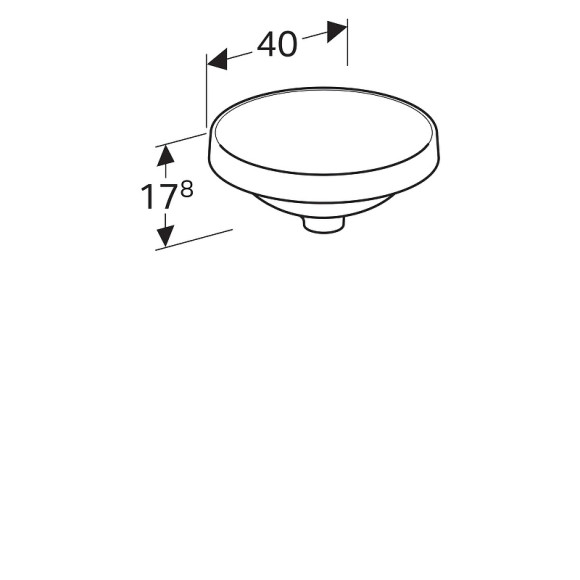Раковина Geberit VariForm 40 500.702.01.2 Белая