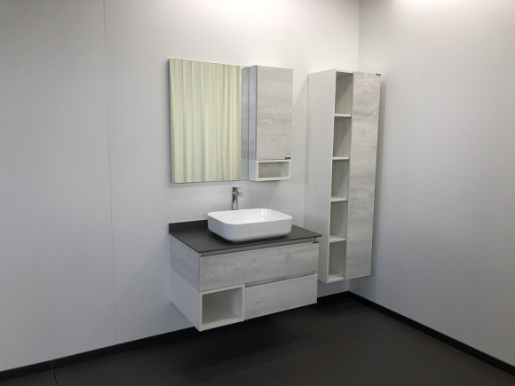 Зеркало со шкафом Comforty Прага 90 00004136263 Дуб белый Зеркало со шкафом Comforty Прага 90 00004136263 Дуб белый