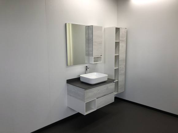 Зеркало со шкафом Comforty Прага 90 00004136263 Дуб белый Зеркало со шкафом Comforty Прага 90 00004136263 Дуб белый