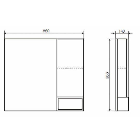 Зеркало со шкафом Comforty Прага 90 00004136263 Дуб белый Зеркало со шкафом Comforty Прага 90 00004136263 Дуб белый