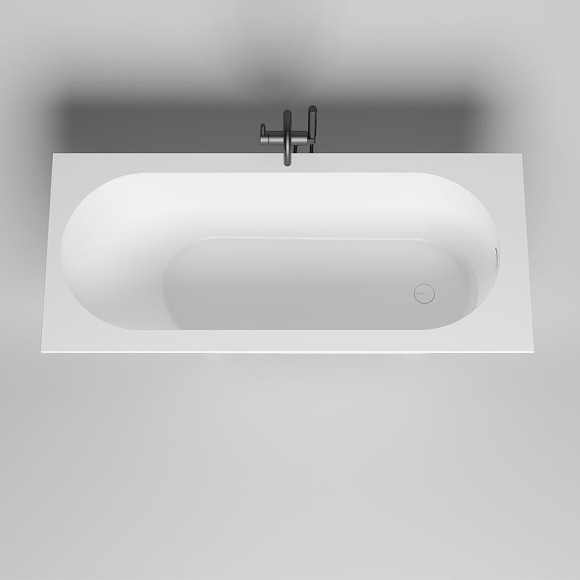 Ванна из искусственного камня Salini Ornella Kit 180х80 102422M Белая матовая Ванна из искусственного камня Salini Ornella Kit 180х80 102422M Белая матовая