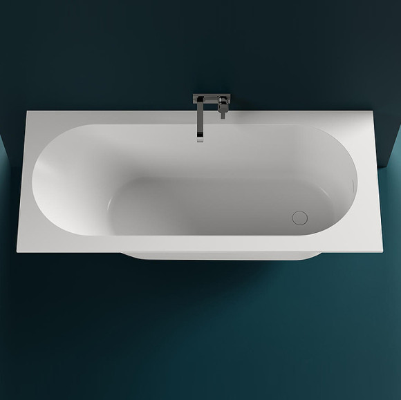 Ванна из искусственного камня Salini Ornella Kit 180х80 102422M Белая матовая Ванна из искусственного камня Salini Ornella Kit 180х80 102422M Белая матовая
