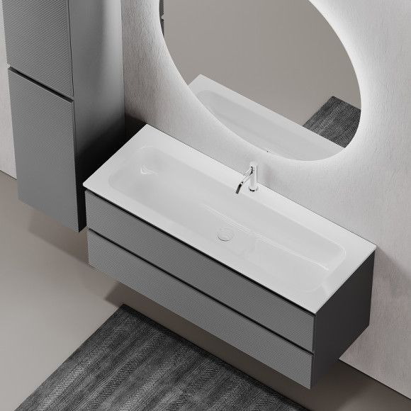 Тумба под раковину Sancos Folk 120 FL120GS подвесная Grey soft