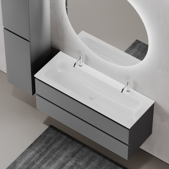 Тумба под раковину Sancos Folk 120 FL120GS подвесная Grey soft