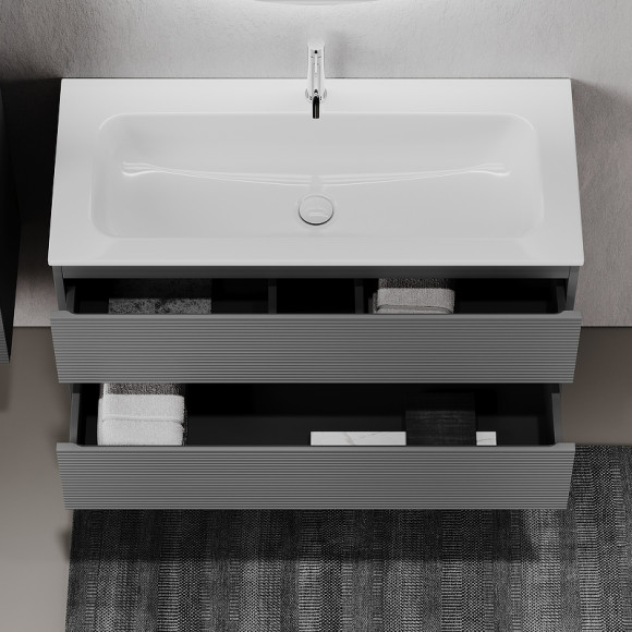 Тумба под раковину Sancos Folk 120 FL120GS подвесная Grey soft