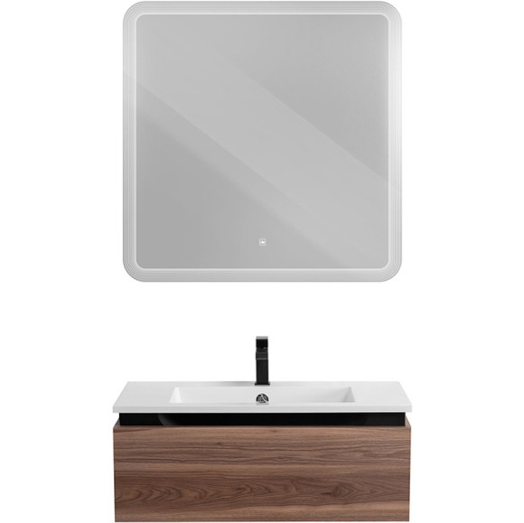 Тумба под раковину Cezares Slider 80 SLIDER-800-1C-SO-NA-P подвесная Орех дымчатый