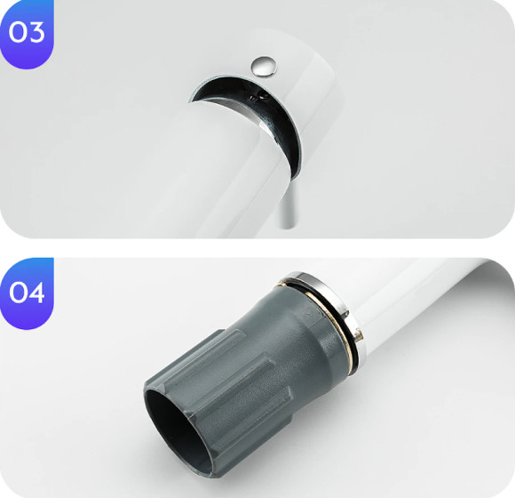 Смеситель для раковины Gappo G03-8 G1003-8 Белый Хром