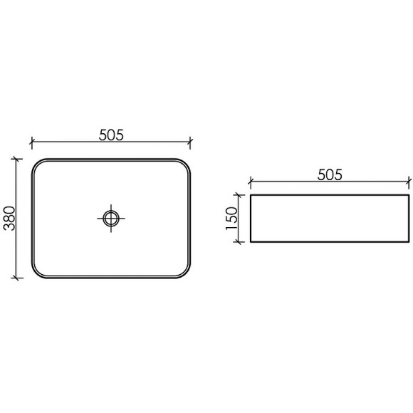 Раковина-чаша Ceramicanova Element 51 CN6052MW Белая матовая Раковина-чаша Ceramicanova Element 51 CN6052MW Белая матовая
