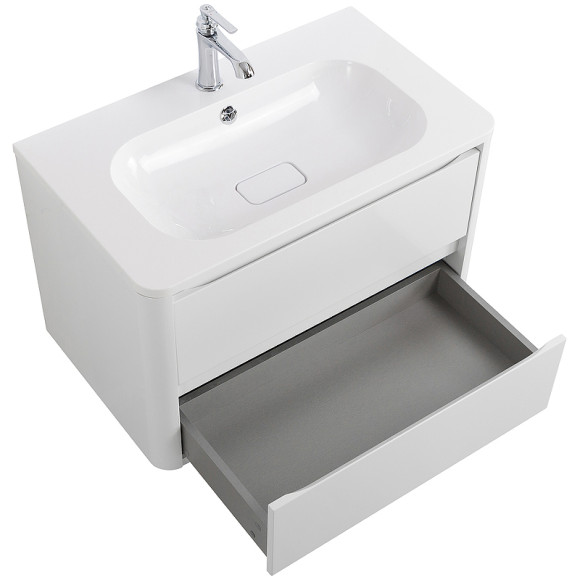 Тумба под раковину Cezares Relax 80 RELAX-800-2C-SO-BL подвесная Bianco Lucido