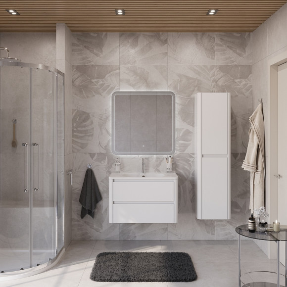 Тумба под раковину Cezares Relax 80 RELAX-800-2C-SO-BL подвесная Bianco Lucido